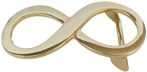 Gürtelschnalle Infinity 4,0 cm | Buckle Wechselschließe Gürtelschließe 40mm Massiv | Wechselgürtel bis 4cm | Gold Glänzend von BELTINGER