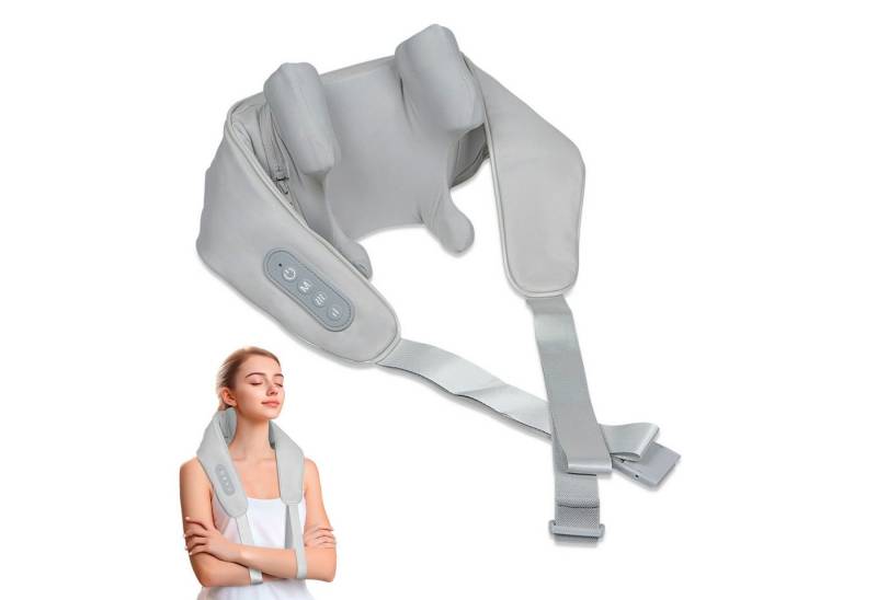 BEM Massagegerät elektrisch für Schulter und Nacken, Nackenmassagegerät mit Wärmefunktion 1-tlg., 8D-Effekt, Simulation einer Handmassage von BEM