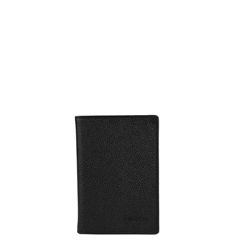 BEMON Herren-Geldbörse aus Leder, 12 x 8,5 x 1 cm, 3 Kartenfächer, RFID-Schutz (schwarz), Schwarz , H 12 x L 8,5 x P 1 cm, Klassisch von BEMON