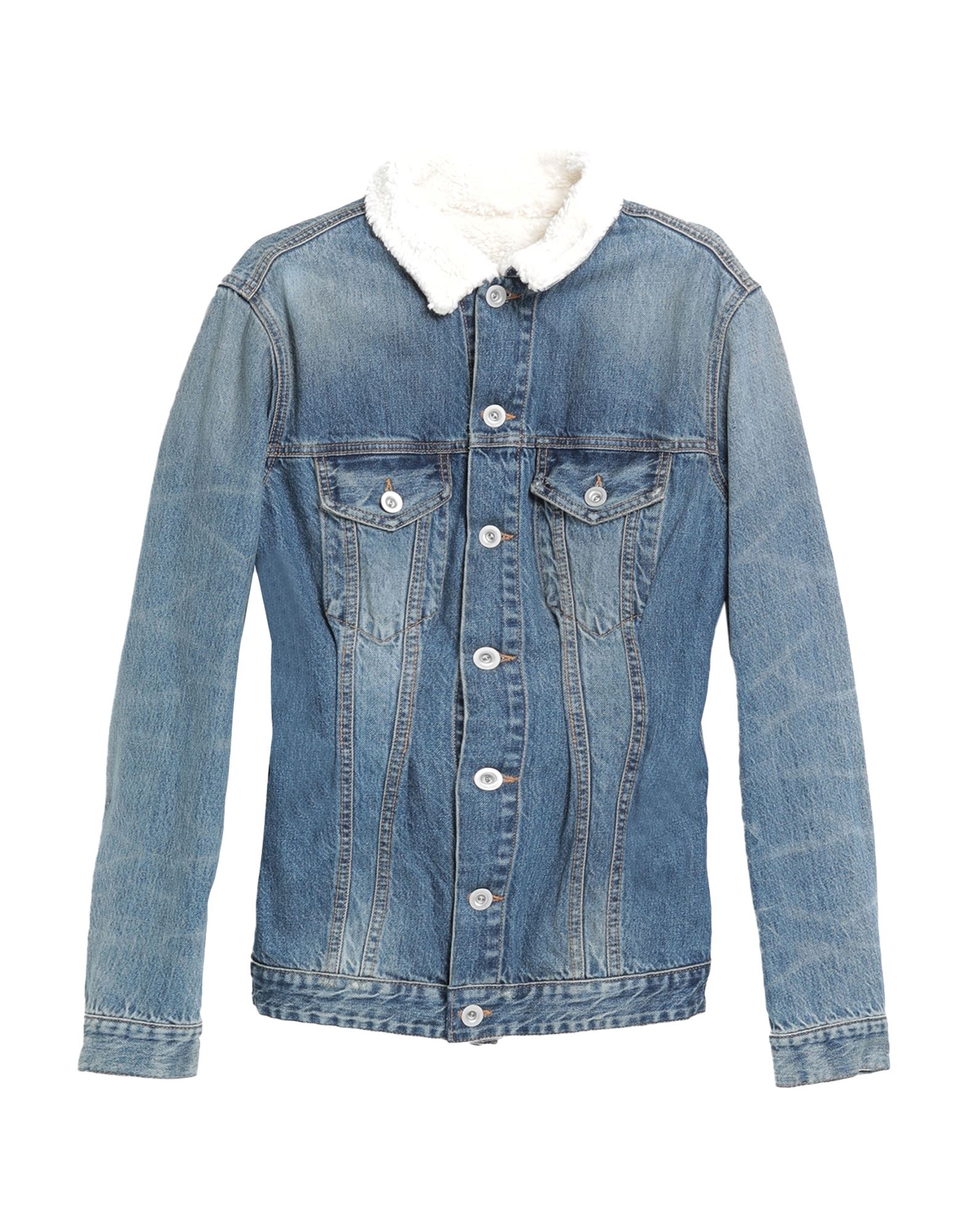 BEN TAVERNITI™ UNRAVEL PROJECT Jeansjacke/-mantel Damen Blau von BEN TAVERNITI™ UNRAVEL PROJECT