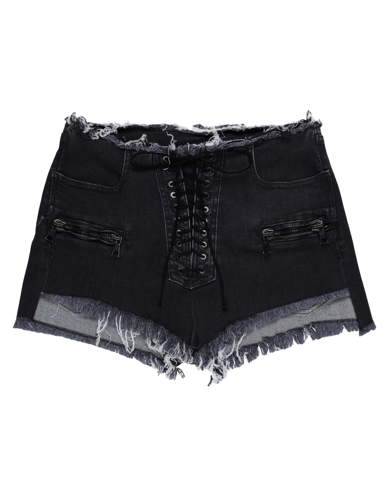 BEN TAVERNITI™ UNRAVEL PROJECT Jeansshorts Damen Schwarz von BEN TAVERNITI™ UNRAVEL PROJECT