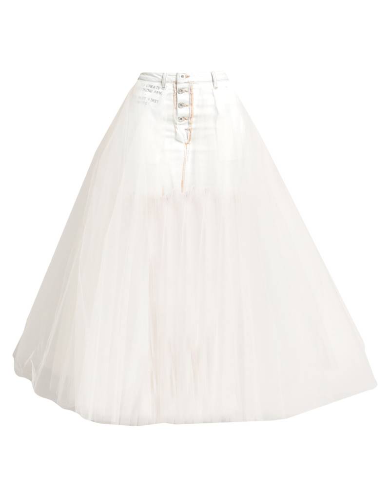 BEN TAVERNITI™ UNRAVEL PROJECT Jeansrock Damen Weiß von BEN TAVERNITI™ UNRAVEL PROJECT