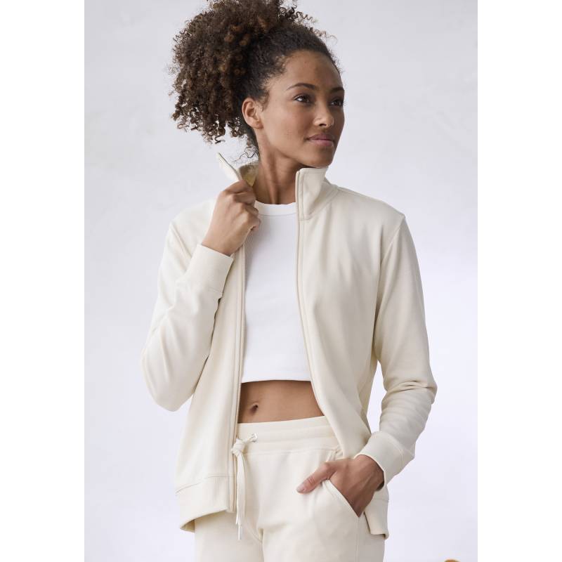 BENCH. LOUNGEWEAR Sweatjacke Damen sand Gr.36/38 von BENCH. LOUNGEWEAR