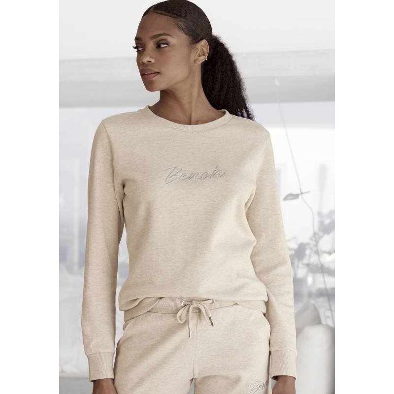 BENCH. LOUNGEWEAR Sweatshirt Damen beige meliert Gr.36/38 von BENCH. LOUNGEWEAR