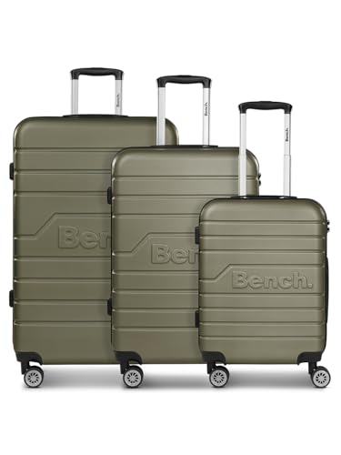 Bench Hartgepäck Koffer-Set 3-teilig | Reise-Trolleys aus hochwertigem, robustem ABS Material | für Damen und Herren | 4 Doppelrollen & TSA-Schloss | Seattle Serie von Bench
