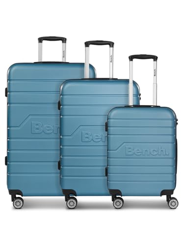Bench Hartgepäck Koffer-Set 3-teilig | Reise-Trolleys aus hochwertigem, robustem ABS Material | für Damen und Herren | 4 Doppelrollen & TSA-Schloss | Seattle Serie von Bench