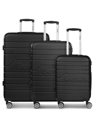 Bench Hartgepäck Koffer-Set 3-teilig | Reise-Trolleys aus hochwertigem, robustem ABS Material | für Damen und Herren | 4 Doppelrollen & TSA-Schloss | Seattle Serie von Bench