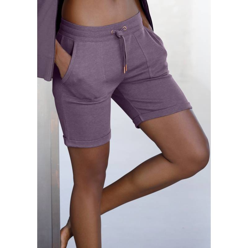 BENCH. LOUNGEWEAR Bermudas Damen mauve-meliert Gr.52/54 von BENCH. LOUNGEWEAR