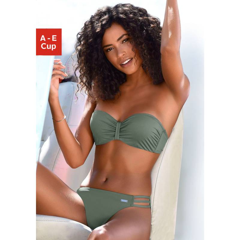 BENCH. Bügel-Bandeau-Bikini-Top Damen oliv Gr.42 Cup C von BENCH.