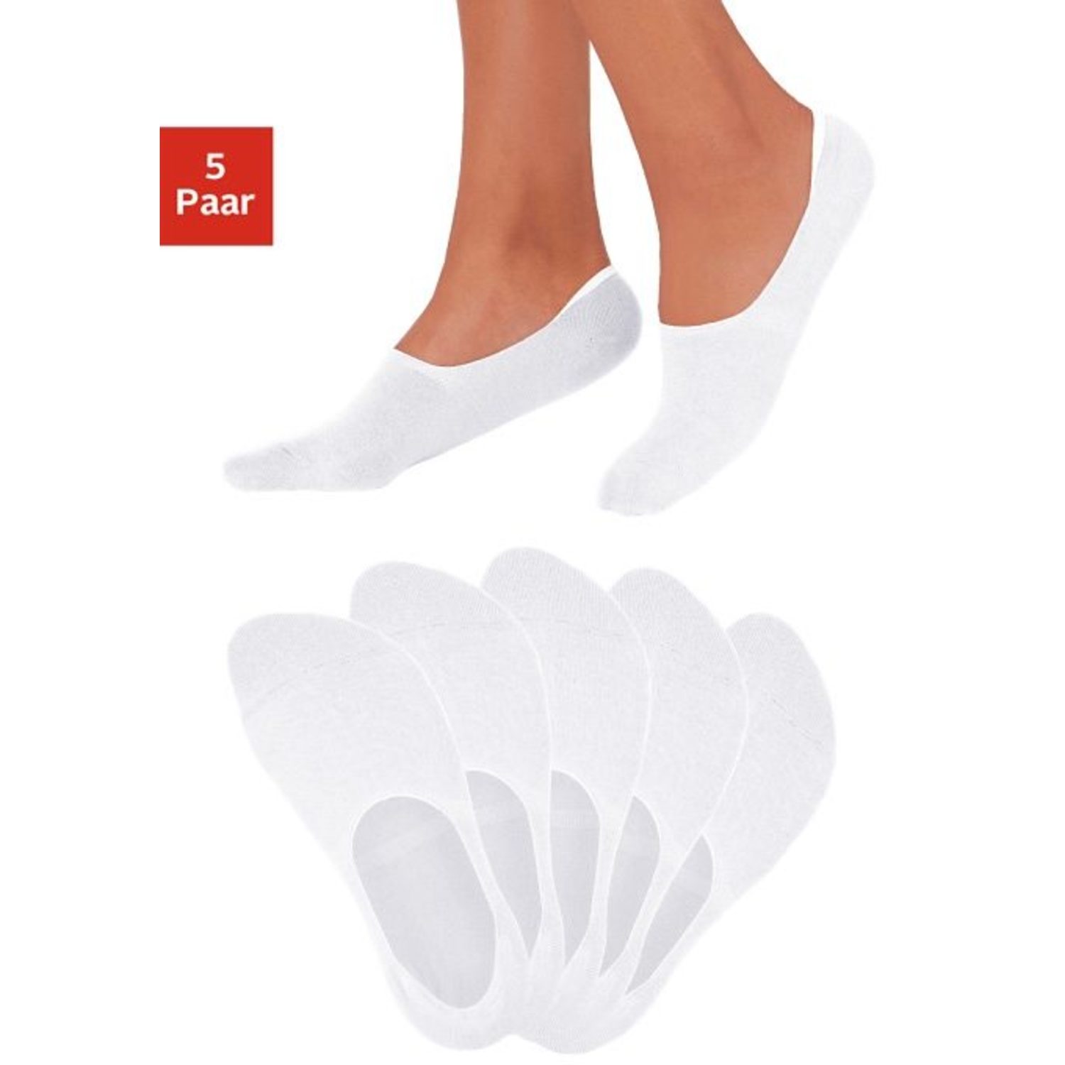 BENCH. Füßlinge Damen weiß Gr.39-42 von BENCH.