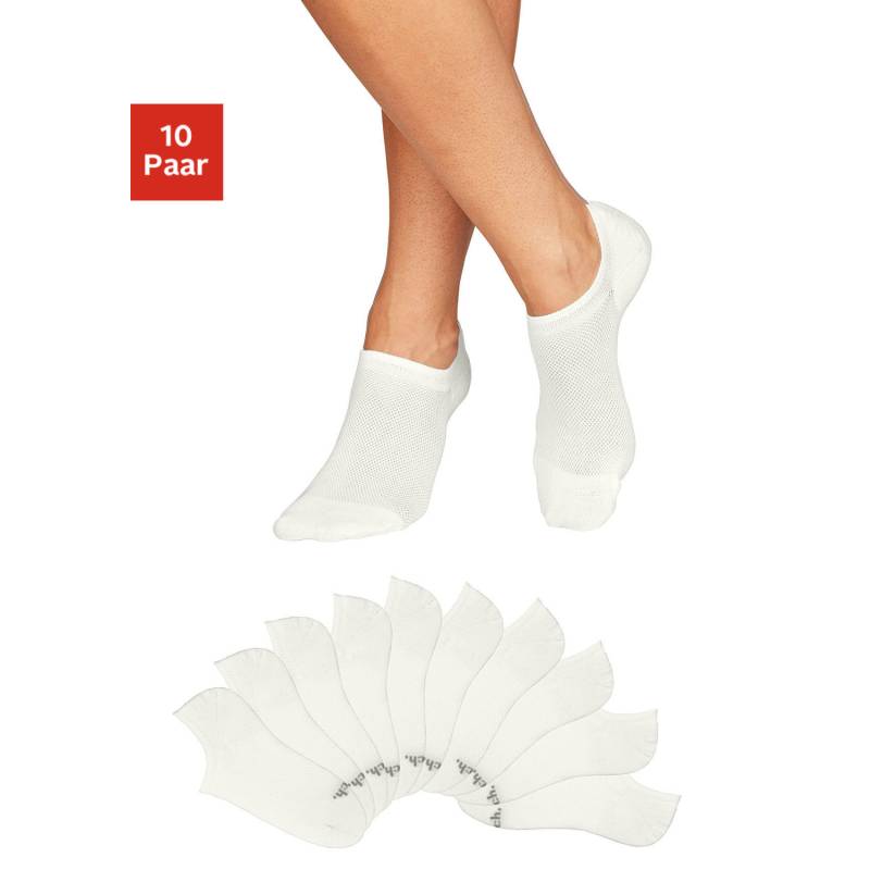 BENCH. Sneakersocken Damen 10x ecru Gr.35-38 von BENCH.