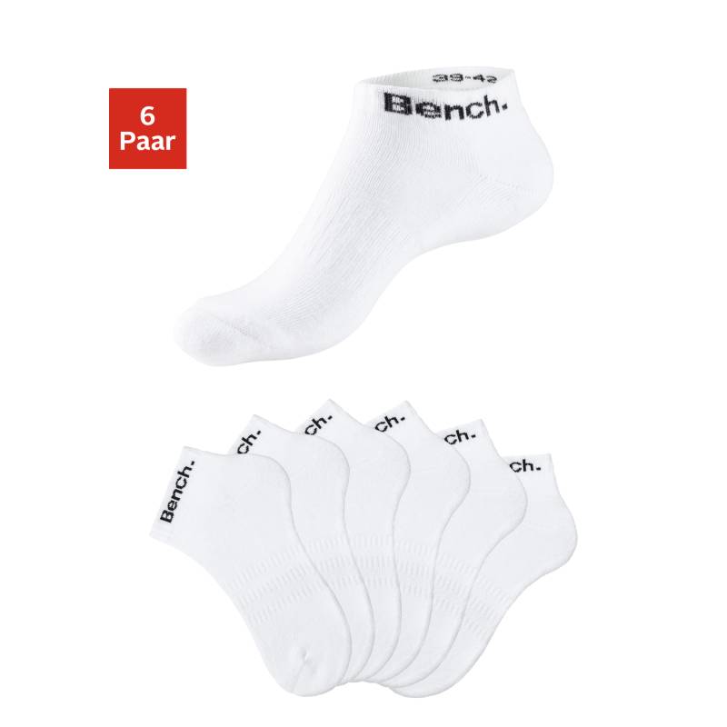 BENCH. Sportsocken Damen 6x weiß Gr.35-38 von BENCH.