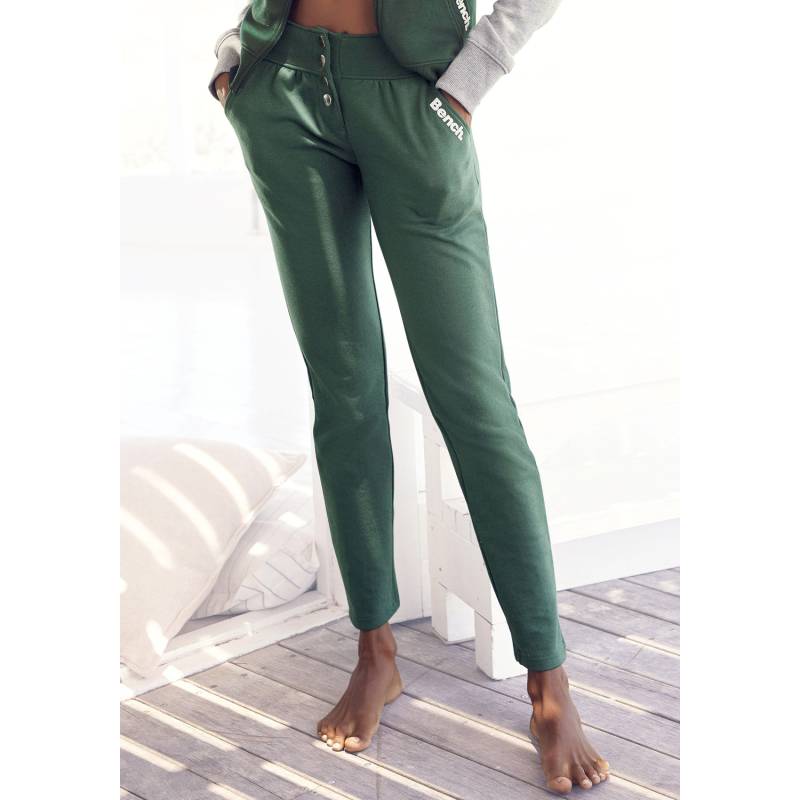 BENCH. LOUNGEWEAR Sweathose Damen dunkelgrün Gr.34 von BENCH. LOUNGEWEAR