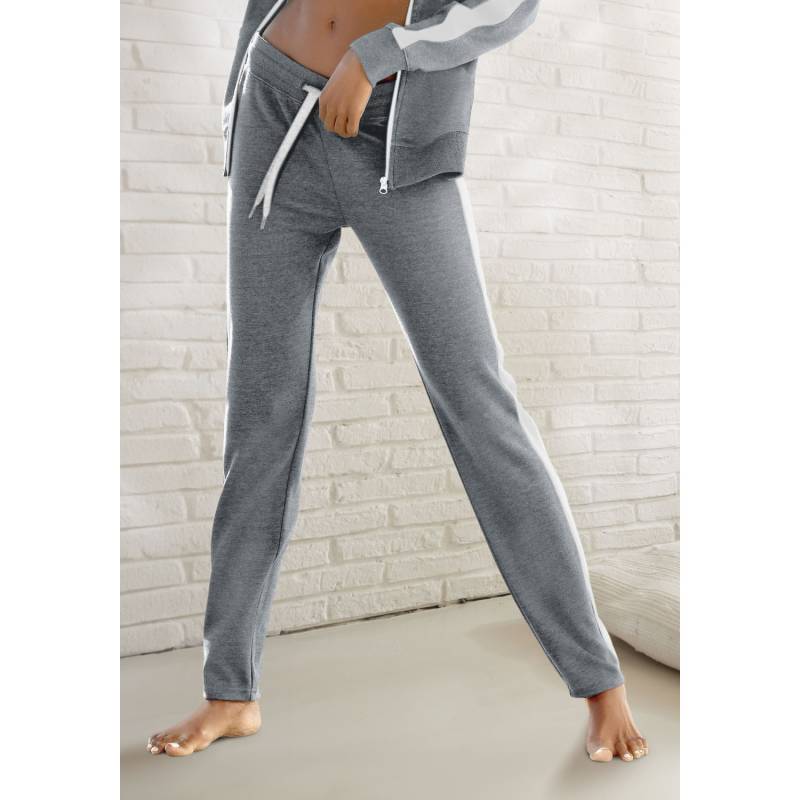 BENCH. LOUNGEWEAR Loungehose Damen stone-weiß Gr.40/42 von BENCH. LOUNGEWEAR