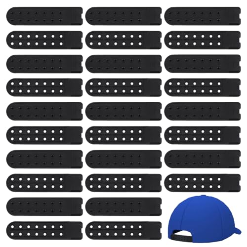 BENECREAT 40 Paar Snapback Gurte Mit 7 doppelten Löchern Ersatz Verschlussschnalle Für Hüte Und Kappen Aus Schwarzem Kunststoff Extender Snap Für Baseball Cap Duck Cap Reparatur BENECREAT 40 Paar Snapback Gurte Mit 7 doppelten Löchern Ersatz Verschlussschnalle Für Hüte Und Kappen Aus Schwarzem Kunststoff Extender Snap Für Baseball Cap Duck Cap Reparatur von BENECREAT