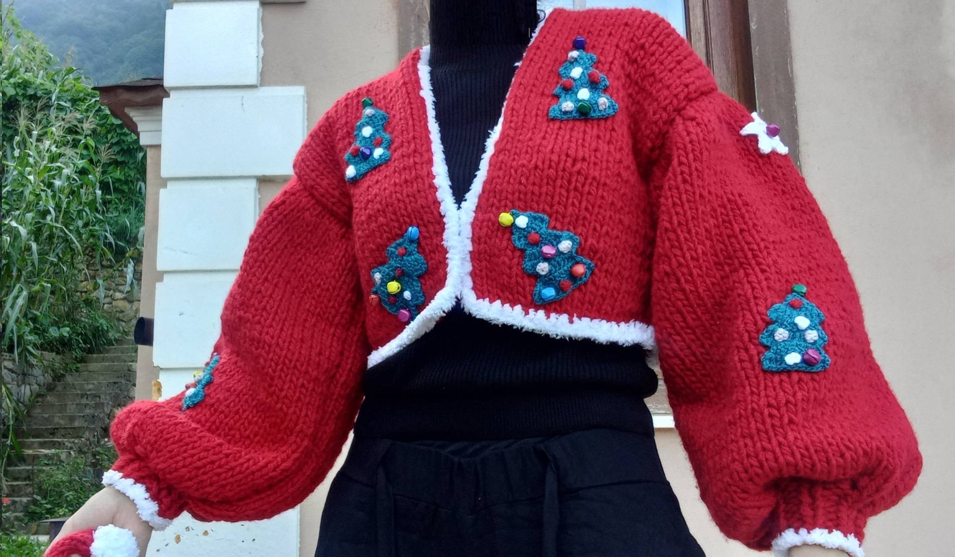 Weihnachtsstrickjacke, Weihnachtsverkauf, Rote Weihnachtsfeier Strickjacke, Weihnachtsmann Strickjacken, Lustige Weihnachtsstrickjacke Für Frauen von BENILYS