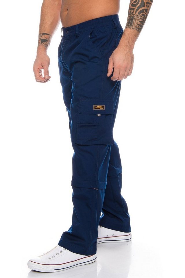 BENK Cargohose Herren Cargo Hose Cargo Pants Unifarbe Arbeitshose Cargohose Dehnbund von BENK