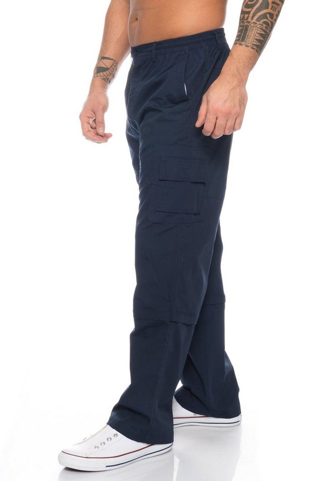 BENK Cargohose Herren Cargo Hose Cargo Pants Unifarbe Arbeitshose Cargohose Dehnbund von BENK