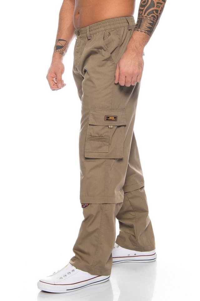 BENK Cargohose Herren Cargo Hose Cargo Pants Unifarbe Arbeitshose Cargohose Dehnbund von BENK