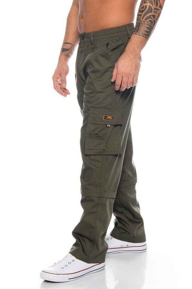 BENK Cargohose Herren Cargo Hose Cargo Pants Unifarbe Arbeitshose Cargohose Dehnbund von BENK