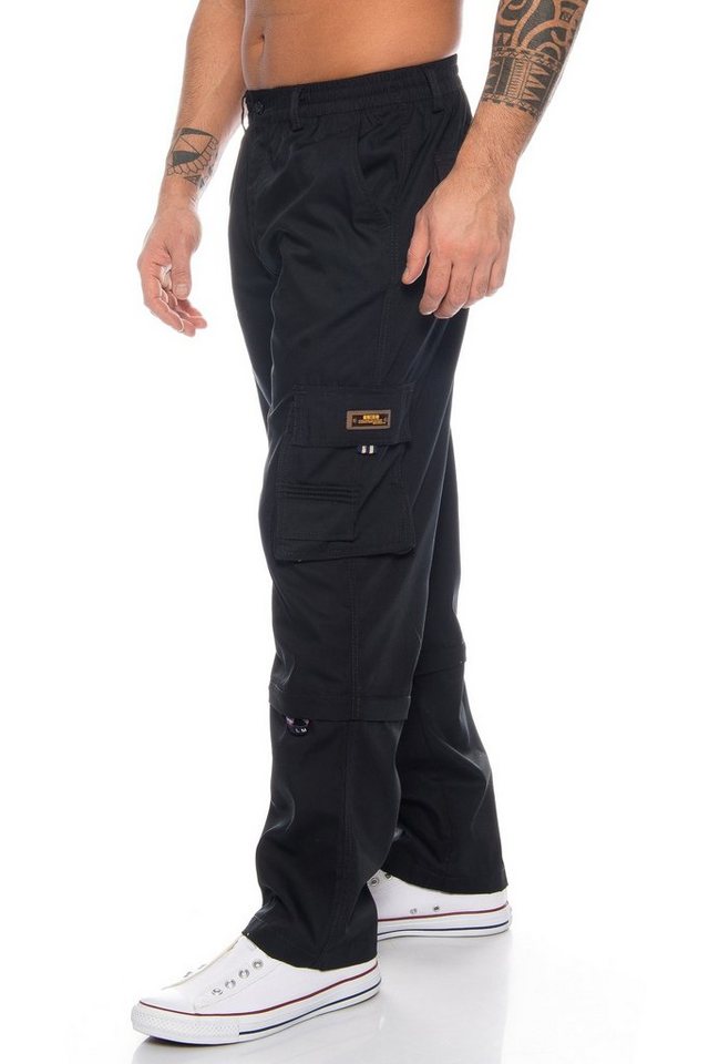 BENK Cargohose Herren Cargo Hose Cargo Pants Unifarbe Arbeitshose Cargohose Dehnbund von BENK