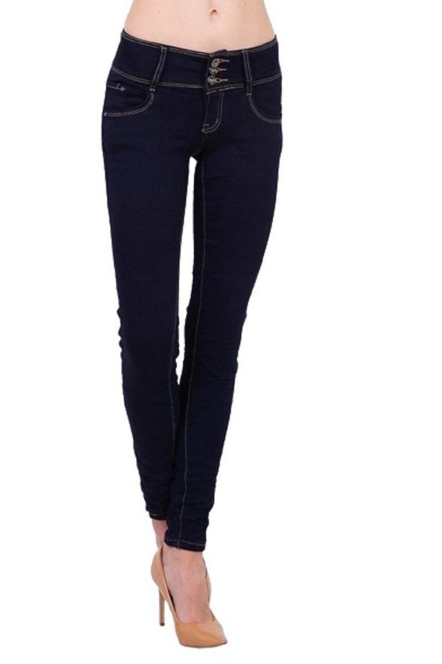 BENK Röhrenjeans Damen Hüft Jeans Hose Röhrenjeans Skinny Slim Fit Stretch von BENK