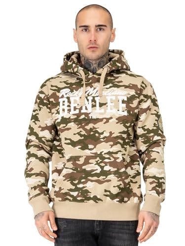 BENLEE Herren Kapuzensweatshirt Normale Passform Carlyn Camo Desert XXL von BENLEE