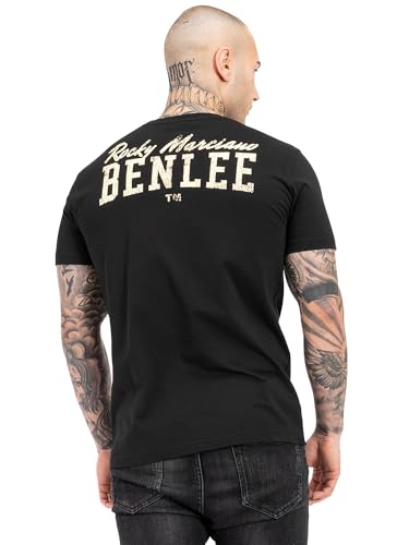 BENLEE Herren T-Shirt Normale Passform KILAAS Black/Yellow XXL von BENLEE