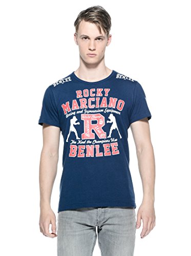 BENLEE Herren T-Shirt schmale Passform Gymnasium Navy S von BENLEE Rocky Marciano