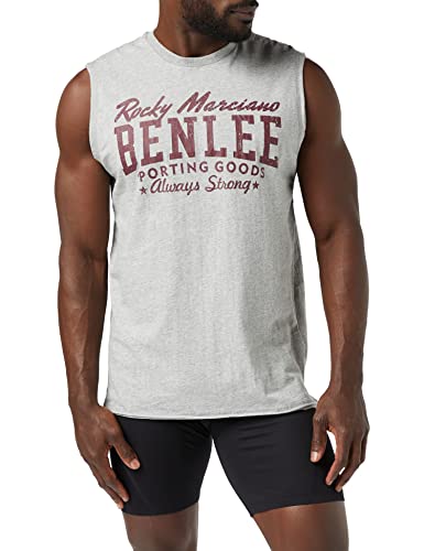 Benlee Herren ärmelloses T-Shirt schmale Passform LASTARZA Marl Grey XL von BENLEE Rocky Marciano