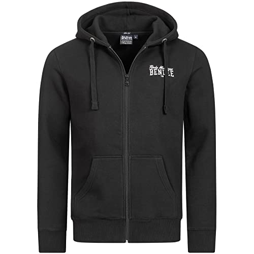 BENLEE Herren Kapuzensweatjacke mit Reißverschluss schmale Passform Chest Logo Black L von BENLEE Rocky Marciano