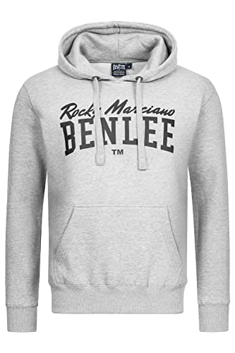 BENLEE Herren Kapuzensweatshirt Normale Passform STRONGHURST Marl Grey/Black XL von BENLEE Rocky Marciano