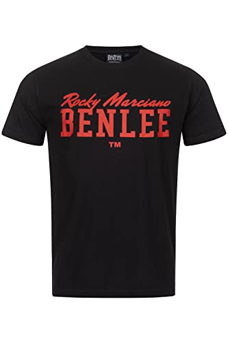 BENLEE Herren T-Shirt Normale Passform Donley Black/Red 3XL von BENLEE Rocky Marciano