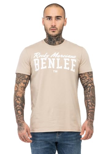 BENLEE Herren T-Shirt Normale Passform Logo Sand/White 4XL von BENLEE Rocky Marciano
