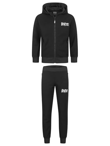 Benlee Kinder Trainingsanzug mit Kapuze HACKBERRY JUNIOR Black/White 140, 190771 von BENLEE