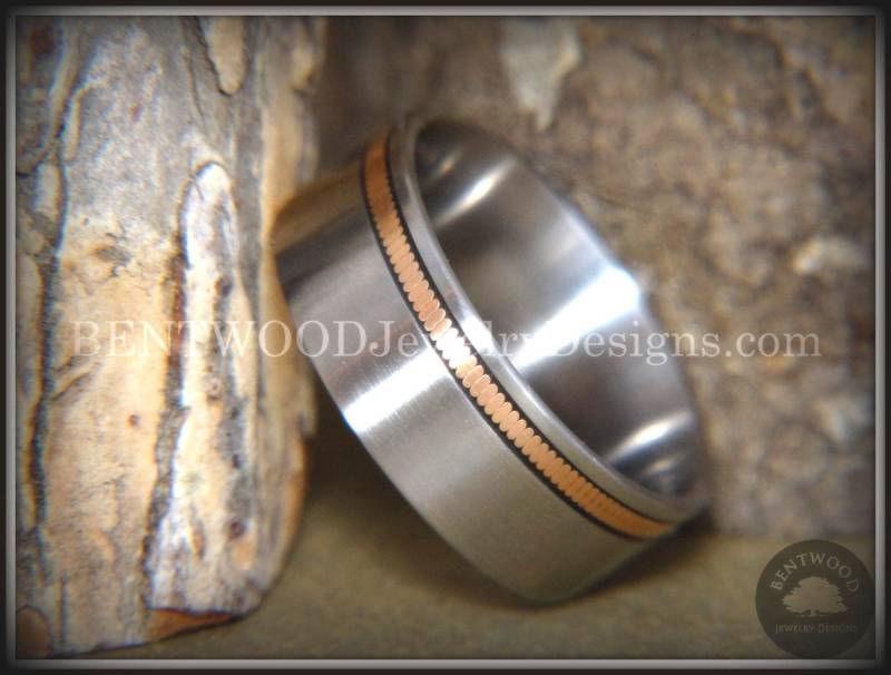 Bentwood Bronze Gitarrensaite Auf Titanium Comfort Fit Metallkern von BENTWOODJewelry