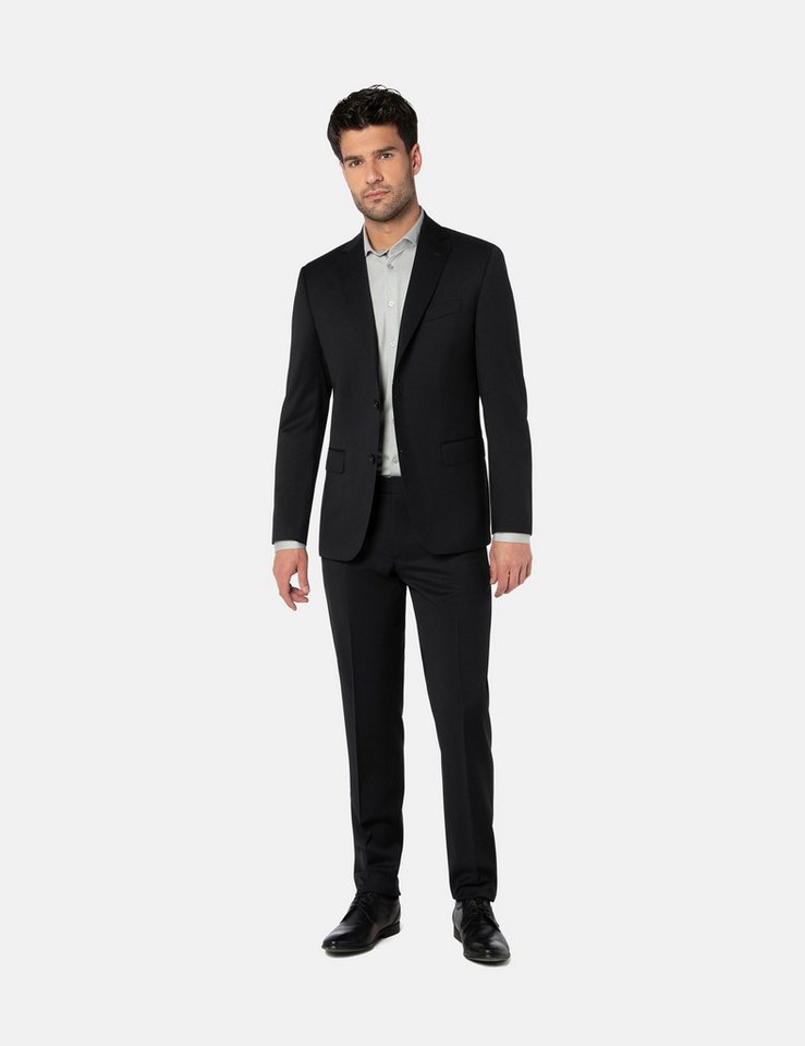 BENVENUTO. Anzug ROMEO NERO V (2-tlg) mit klassischem Reverskragen von BENVENUTO.