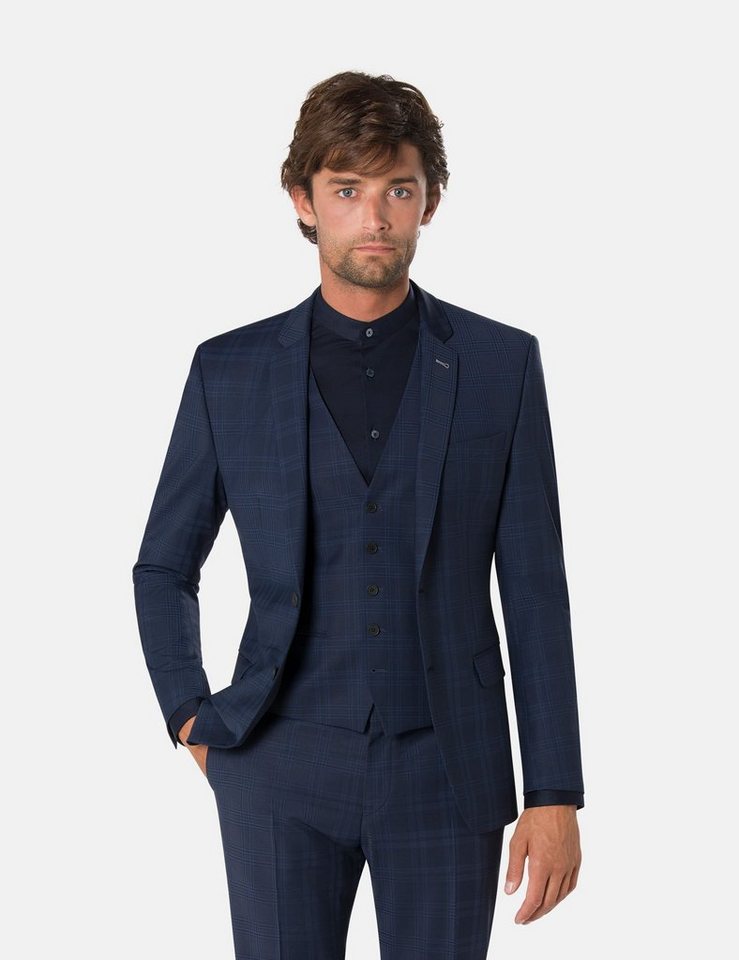 BENVENUTO. Anzugsakko OTHELLO mit Karo-Design von BENVENUTO.