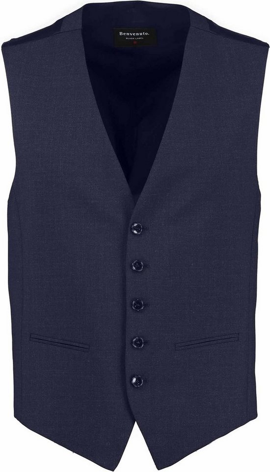 BENVENUTO. Anzugweste marine Modern Fit von BENVENUTO.
