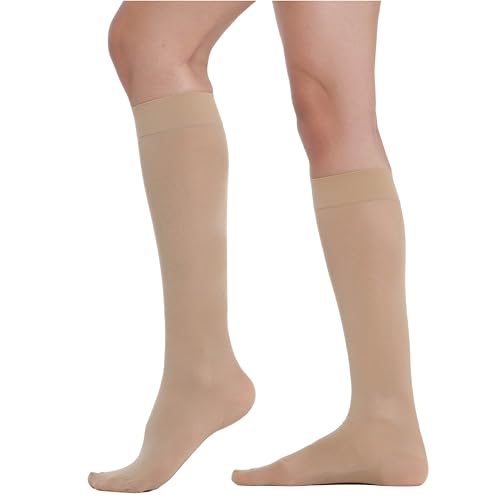 BeOnTop Kompressionsstrümpfe Damen 140 Den 1Stk - Kniestrümpfe Damen 22-23 mmHg, Stützstrümpfe Damen Comfort Support Line Compression Socks, Socken Damen by Gambetti - Made in Italy von BEONTOP by Gambetti