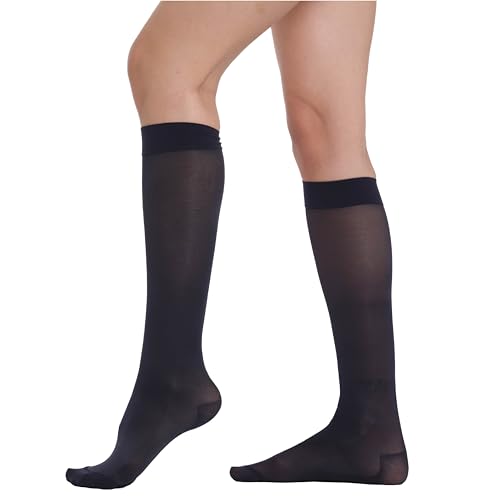BeOnTop Kompressionsstrümpfe Damen 140 Den 1Stk - Kniestrümpfe Damen 22-23 mmHg, Stützstrümpfe Damen Comfort Support Line Compression Socks, Socken Damen by Gambetti - Made in Italy von BEONTOP by Gambetti