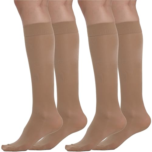 BeOnTop Kompressionsstrümpfe Damen 140 Den 2Stk - Kniestrümpfe Damen 22-23 mmHg, Stützstrümpfe Damen Comfort Support Line Compression Socks, Socken Damen by Gambetti - Made in Italy von BEONTOP by Gambetti