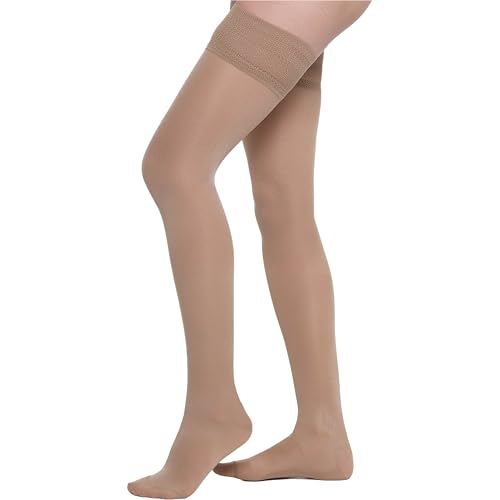 BeOnTop Kompressionsstrümpfe Damen Halterlose 140 Den - Halterlose Strümpfe Für Damen 22-23 mmHg, Strumpfhosen Damen, Strumpfhosen Für Damen, Compression Socks, Socken Damen Gambetti - Made in Italy von BEONTOP by Gambetti