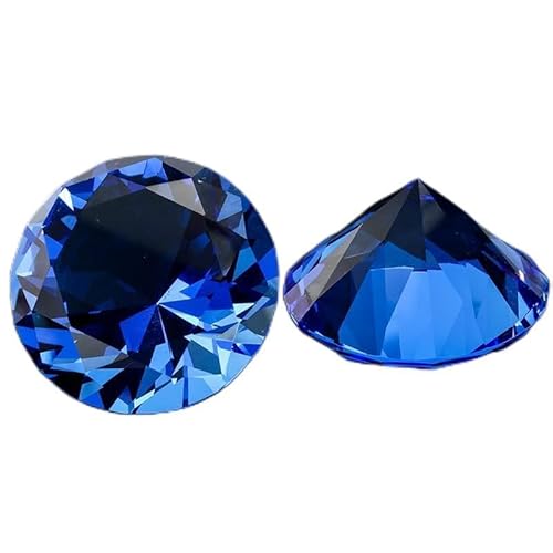 BEPHON 10 Farben Crystal Diamond Shaped Briefbeschwerer Dekoratives Glas Riesiger Edelstein Hochzeit Weihnachtsschmuck Geschenke, rot, 40 mm (Color : Blue_30mm) von BEPHON