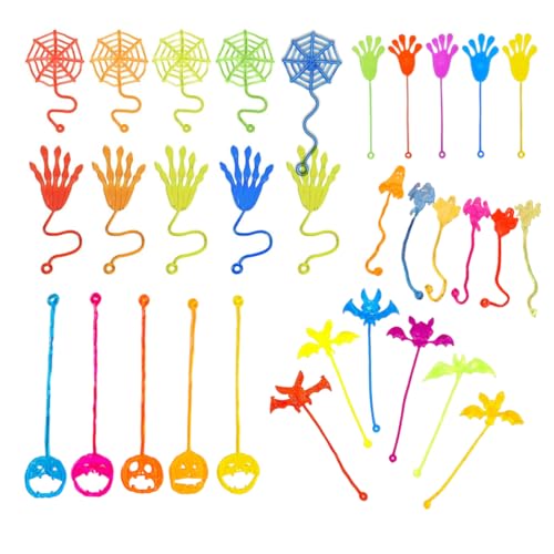 BEPSYOM 30 STÜCK Klatschhand Kinder Glibberhand Mitgebsel Bunte Giveaway Mitbringsel Give aways Scherzartikel Spielspaß Geeignet für Den Kindergeburtstag (Bunte) von BEPSYOM