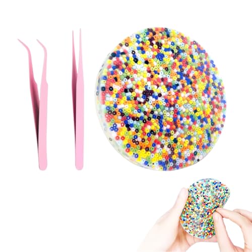 BEPSYOM Picky Pad Skin Picking Fidget Toy, Anti-Stress Sensory Zappelspielzeug Zum Hautzupfen, Fidget Toys Kinder, Skin Picking Spielzeug Perlen von BEPSYOM