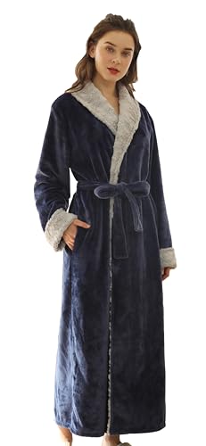 BERDITH Bademantel Damen Flauschig Lang,Bademantel Herren Fleece Bademantel Damen Große Größen,Unisex Bademantel set für Paare, Morgenmantel Damen & Herren mit lang Gürtel von BERDITH