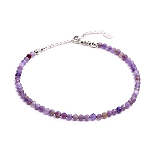 BERGERLIN Amethyst Fußkette lila - facettiertes, lila Fußkettchen - Silber - M-L BERGERLIN Amethyst Fußkette lila - facettiertes, lila Fußkettchen - Silber - M-L von BERGERLIN