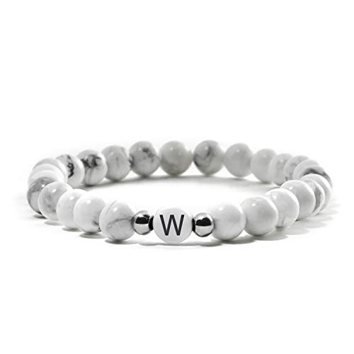 BERGERLIN Buchstaben Armband weiss (Buchstabe W) von BERGERLIN