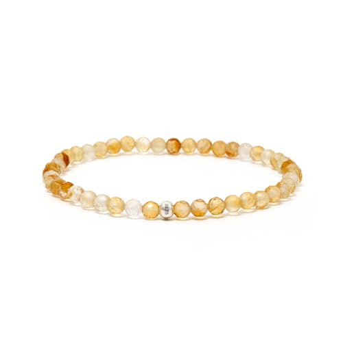 BERGERLIN Citrin Armband echt mit 925 Sterling Silberperle - facettierte Perlen - Größe L BERGERLIN Citrin Armband echt mit 925 Sterling Silberperle - facettierte Perlen - Größe L von BERGERLIN